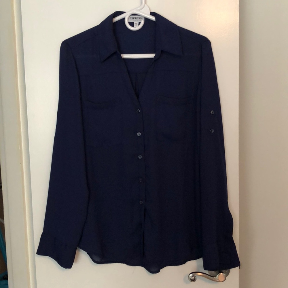 Express button down blouse